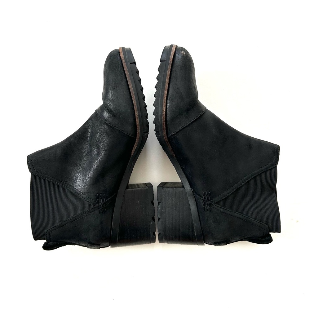 Sorel Black Genuine Leather Cate Chelsea Heeled Boots - Picture 3 of 8